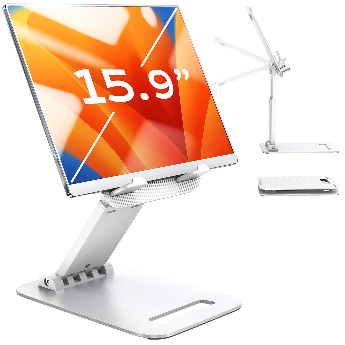LISEN for iPad Stand Adjustable Tablet Holder Desk, iPad Accessories White