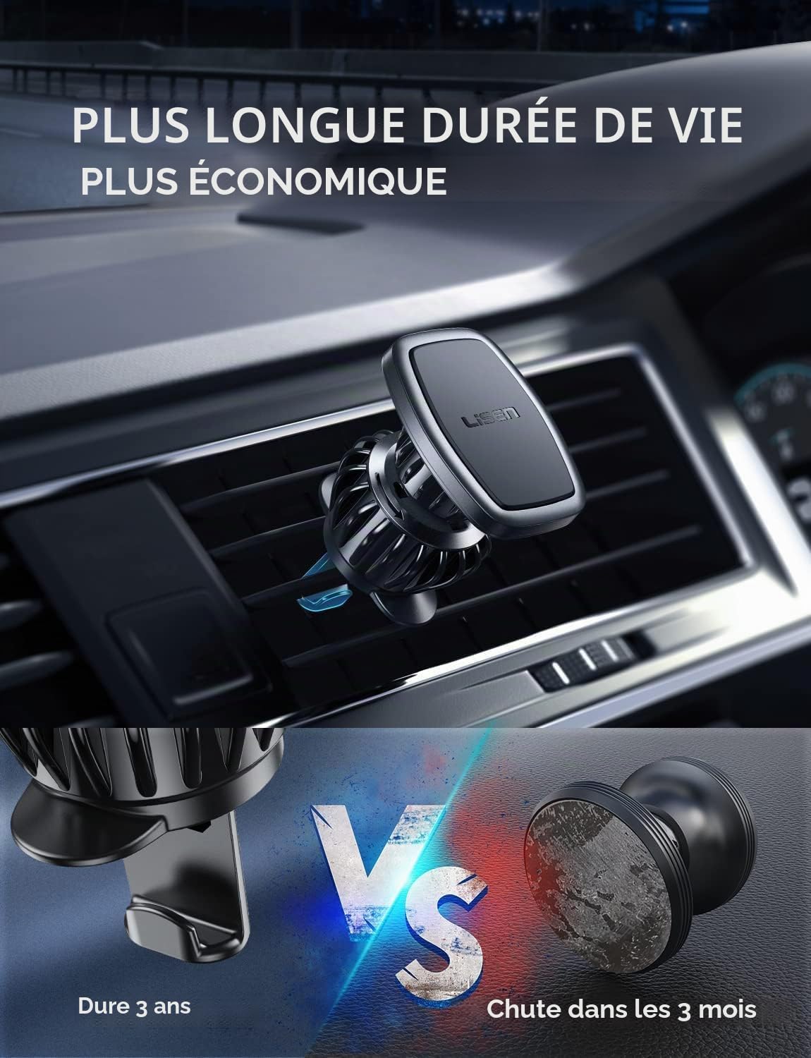 LISEN Magnetic Car Phone Holder