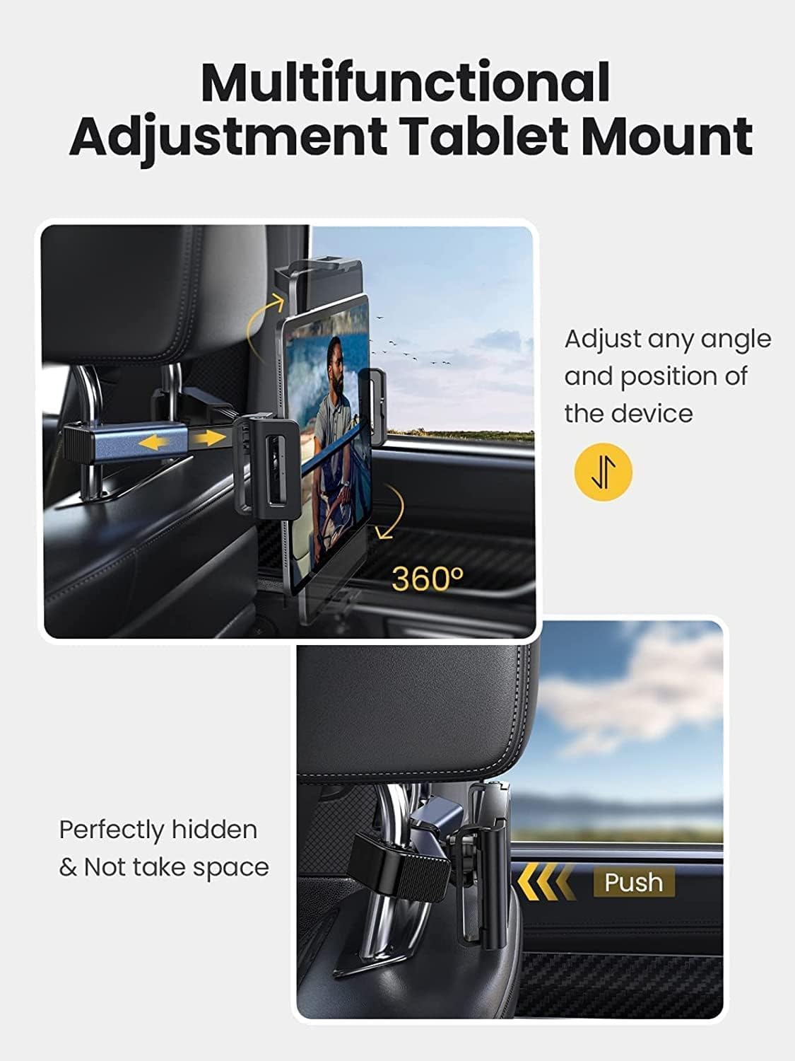 Lisen Tablet-Halterung für die Kopfstütze im Auto