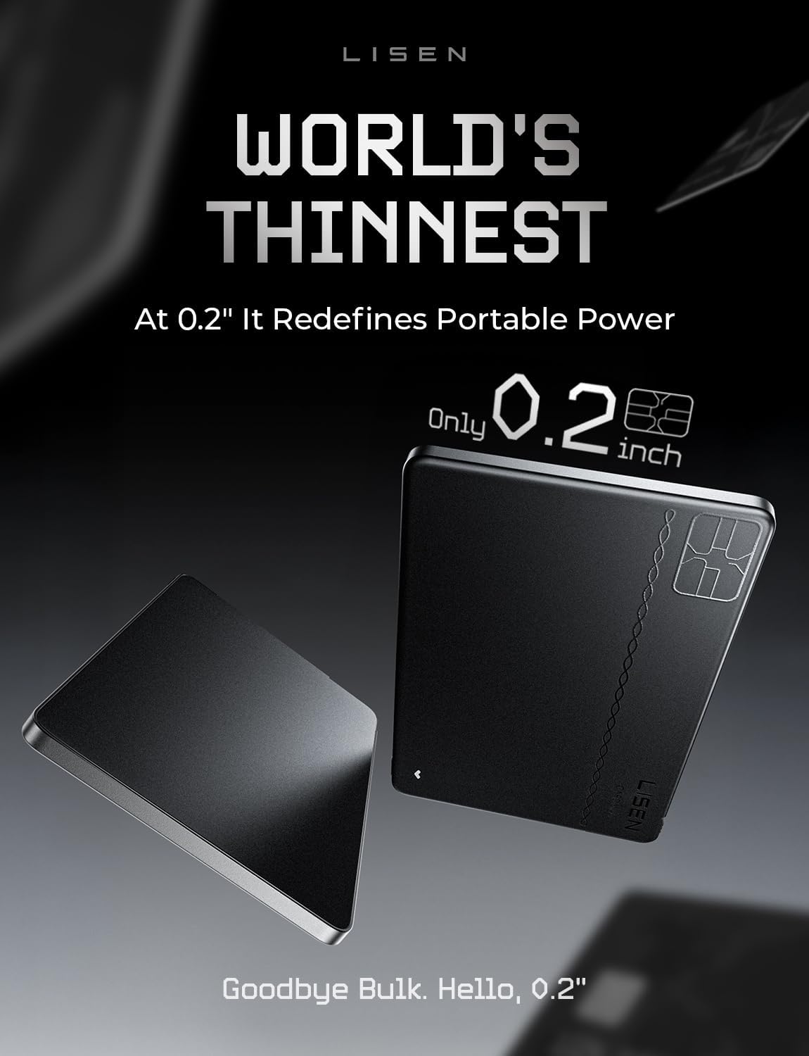 LISEN 0.2‘’ Charge Card Phone Charger