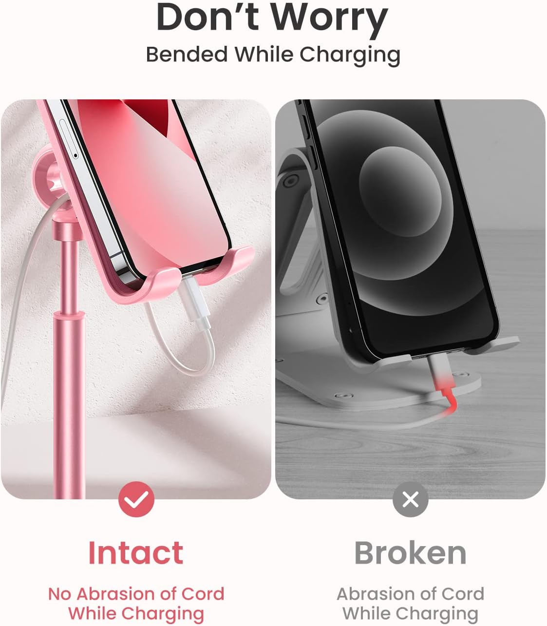 Lisen デスク用調節可能携帯電話スタンド