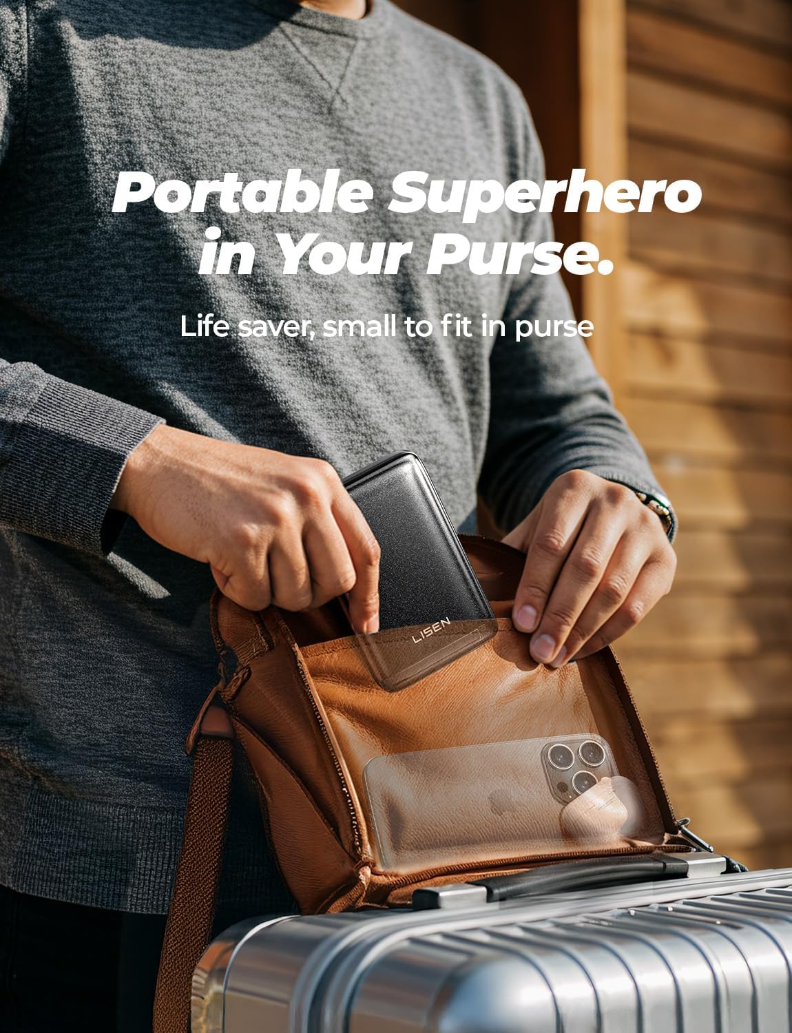 LISEN Qi2 Fast Charging Portable MagSafe Power Bank