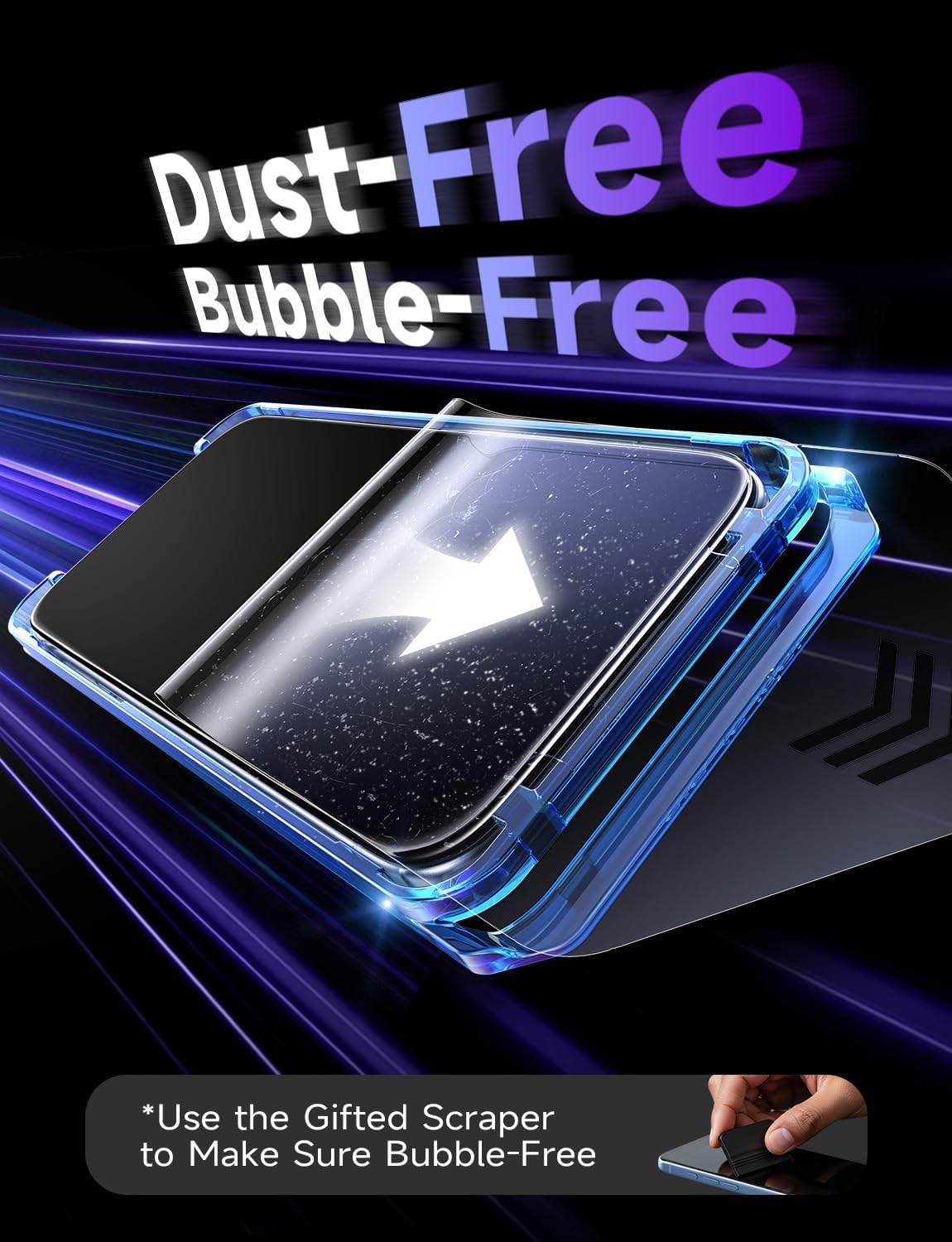 LISEN 2 Pack for iPhone 17 / iPhone 16 Pro Screen Protector