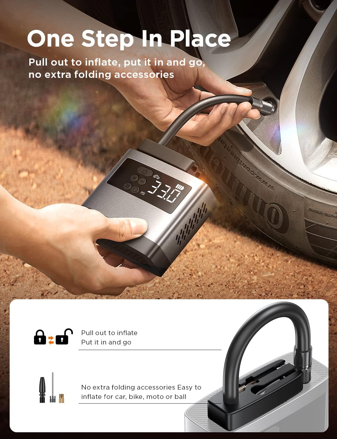 Lisen Cordless Tire Inflator
