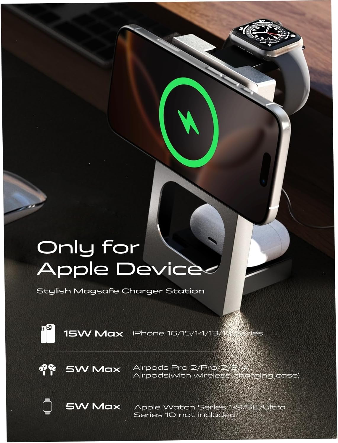 LISEN Qi2 Charging Station
