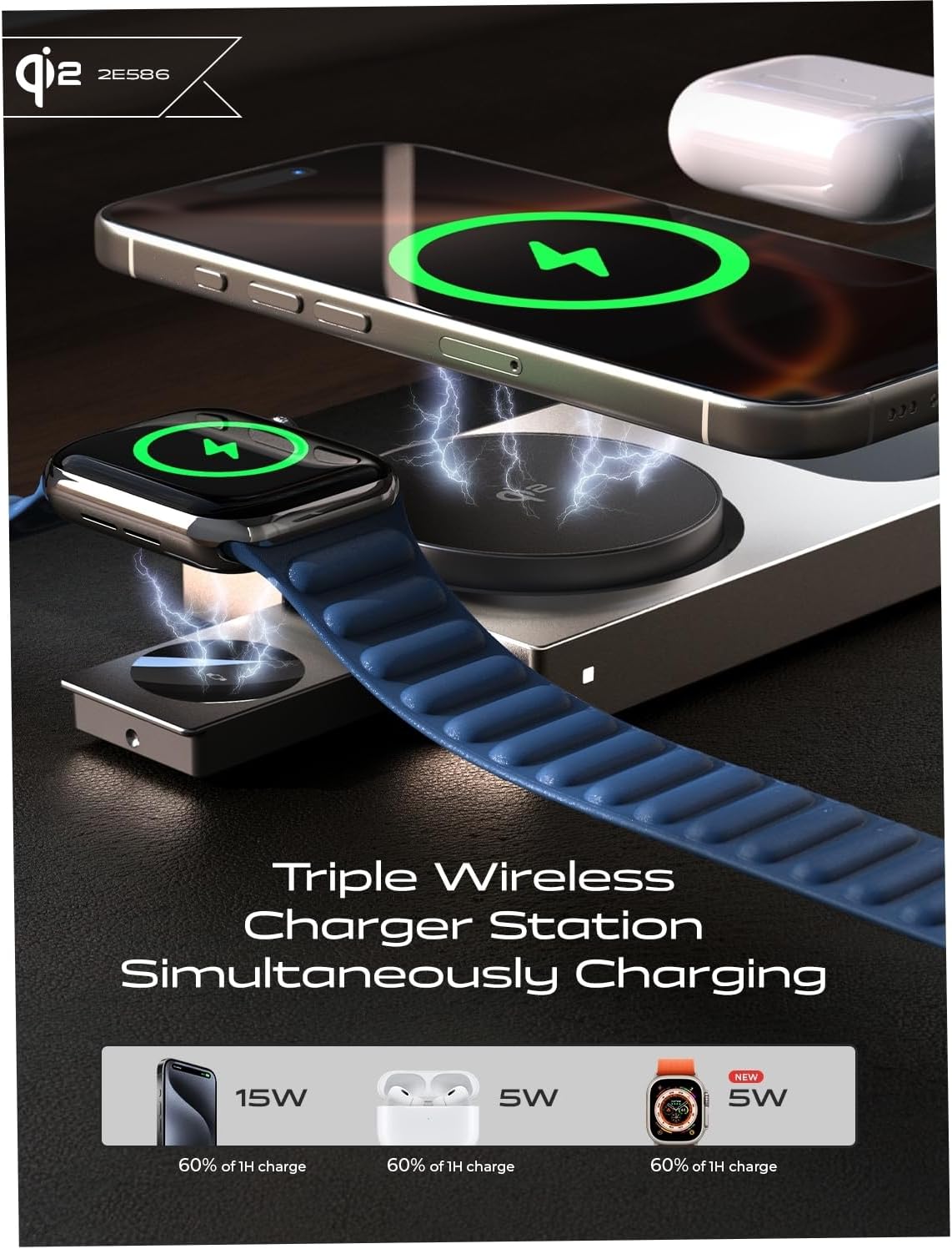 LISEN Qi2 Charging Station