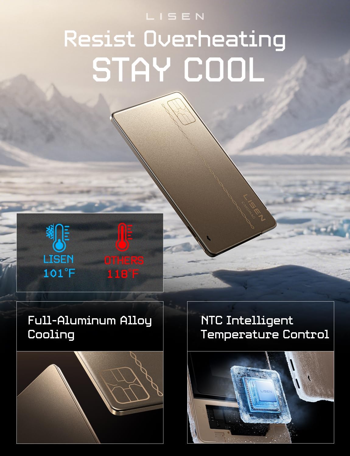 LISEN 0.2‘’ Charge Card Phone Charger