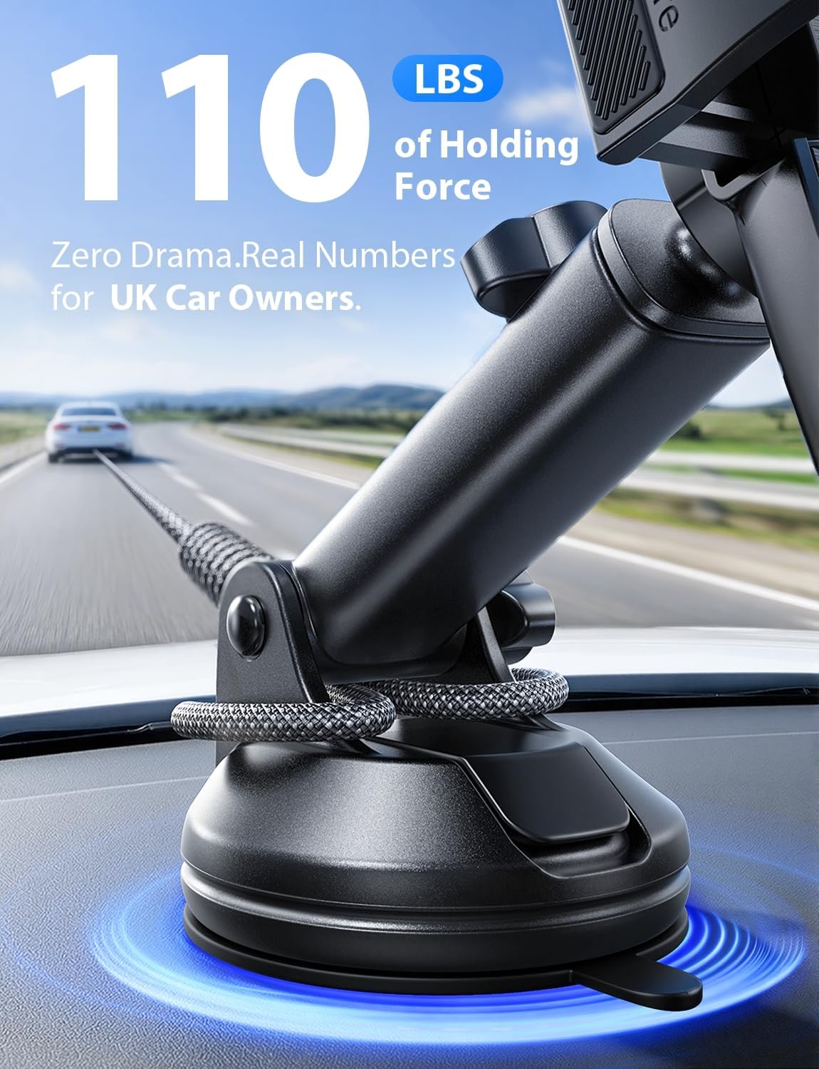 LISEN Car Phone Holder, Mobile Dashboard Phone Holder for Cars Air Vent