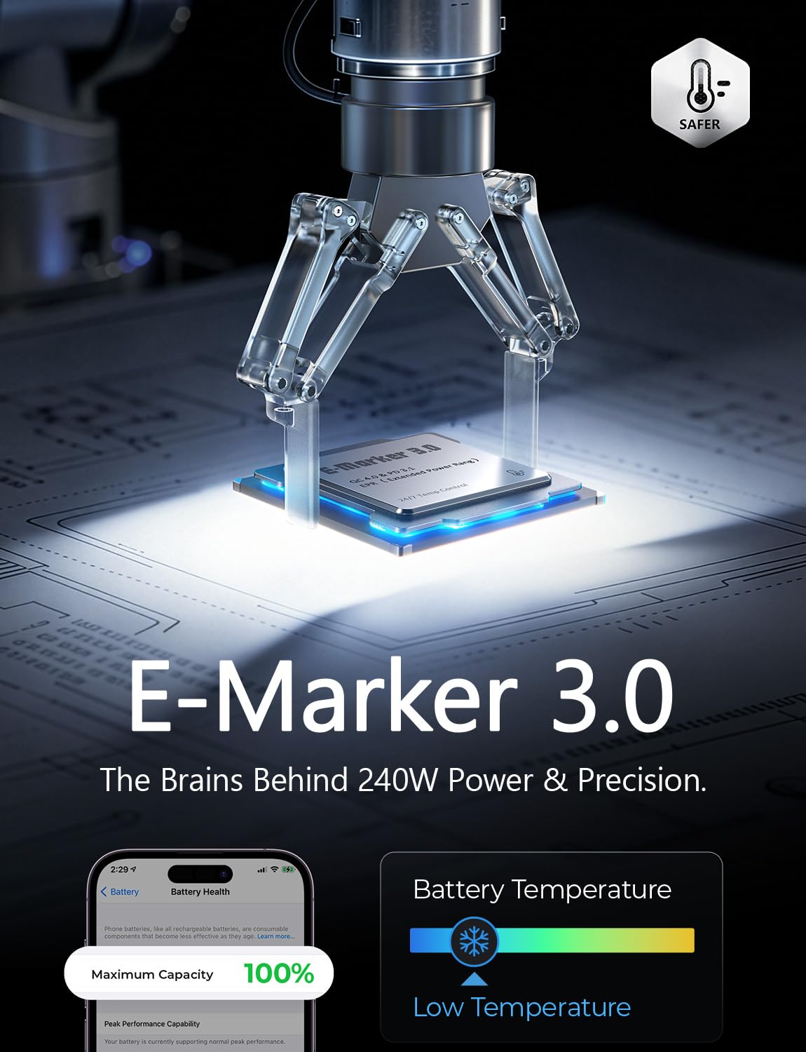 LISEN 240W USB C to USB C Cable