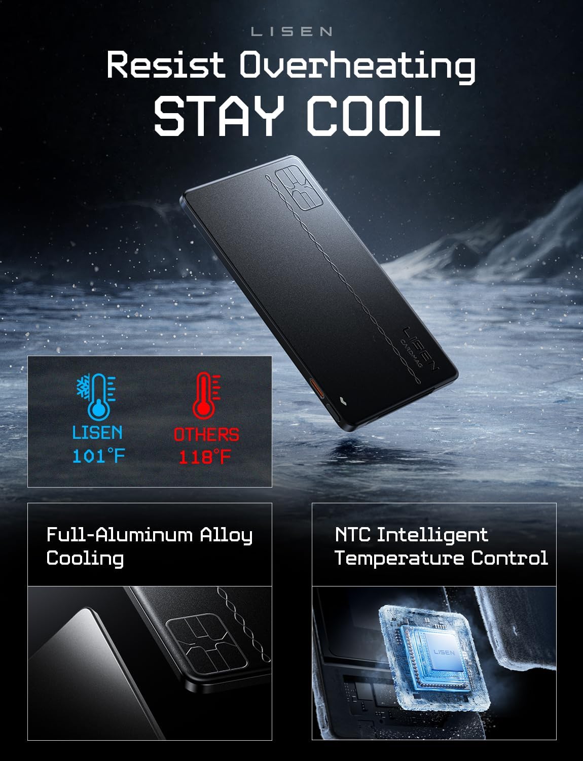 LISEN 0.2‘’ Charge Card Phone Charger