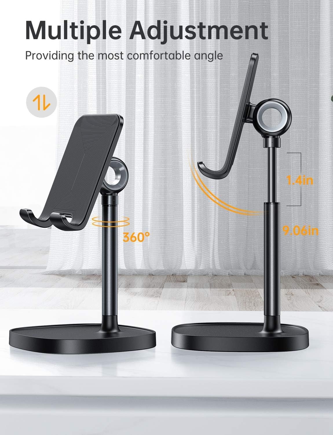 Lisen Adjustable Cell Phone Stand for Desk
