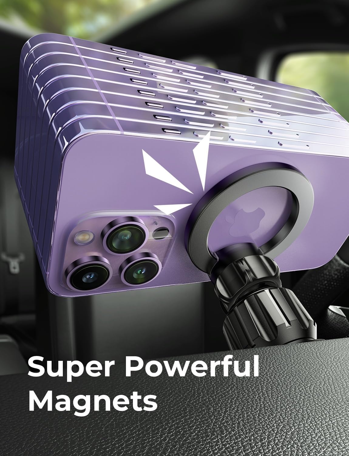 LISEN 2 Pack MagSafe Car Mount Air Vent Phone Holder