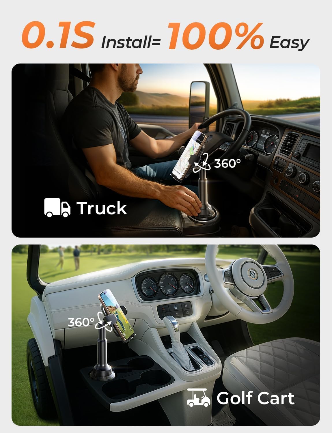 Lisen Cup Holder Phone Mount for Car