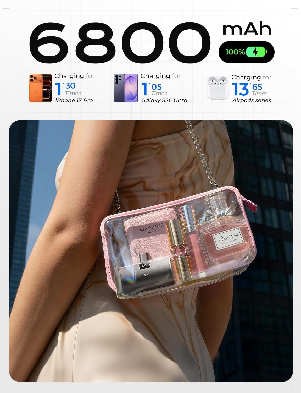 LISEN Capsule Mini USB-C Power Bank