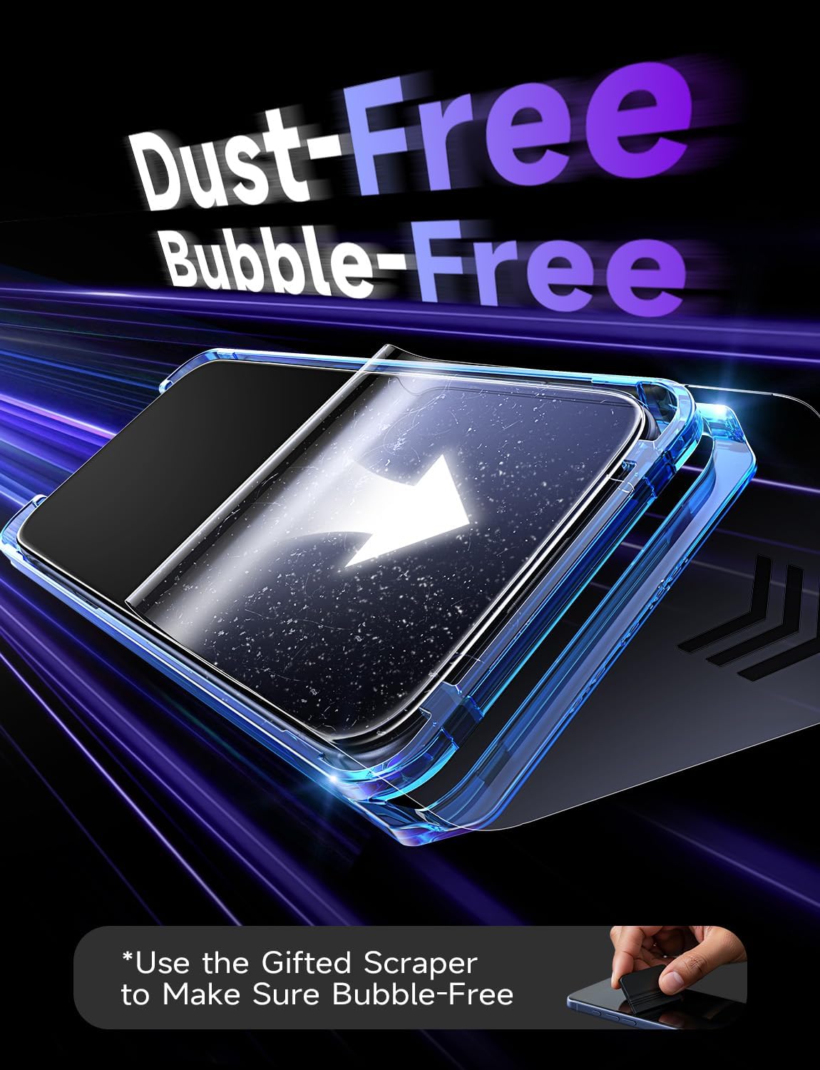 LISEN 2 Pack for iPhone 17 Pro Max/iPhone 16 Pro Max Screen Protector
