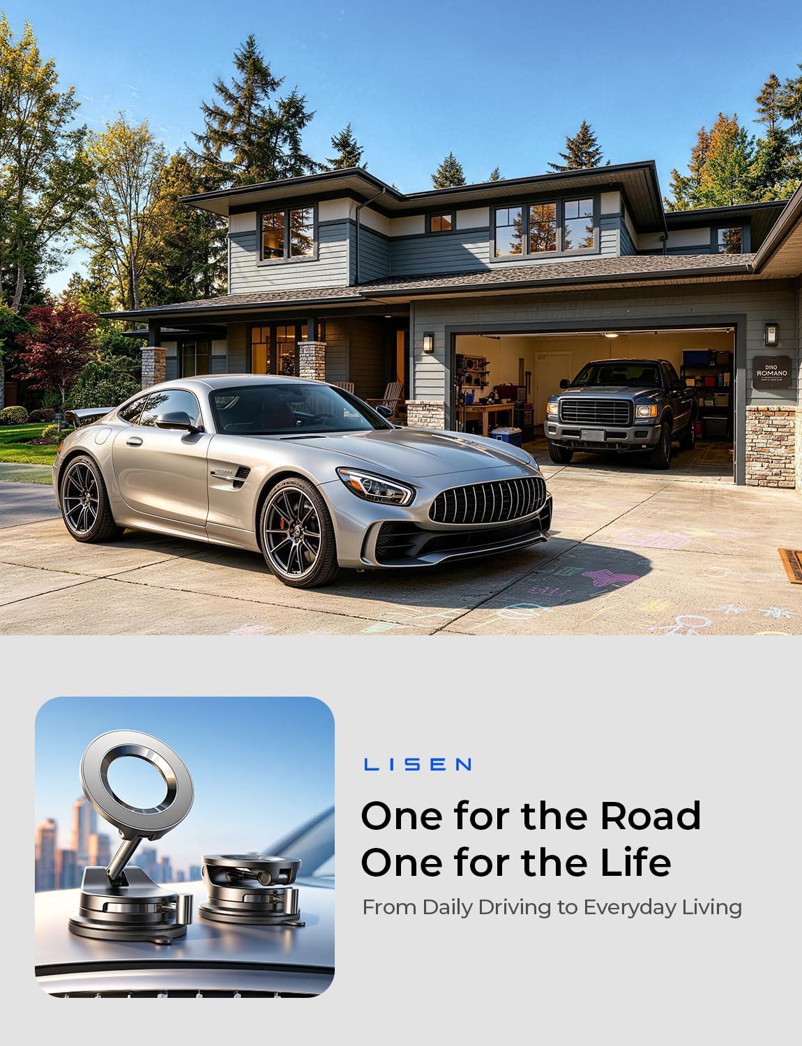 LISEN for Magsafe Car Mount, Magnetic Phone Holders for Your Car