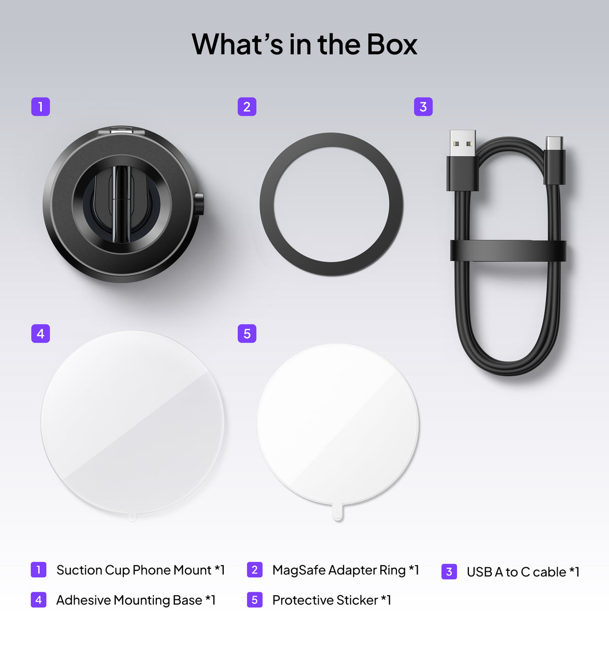 LISEN Electric Auto-Suction MagSafe Mount