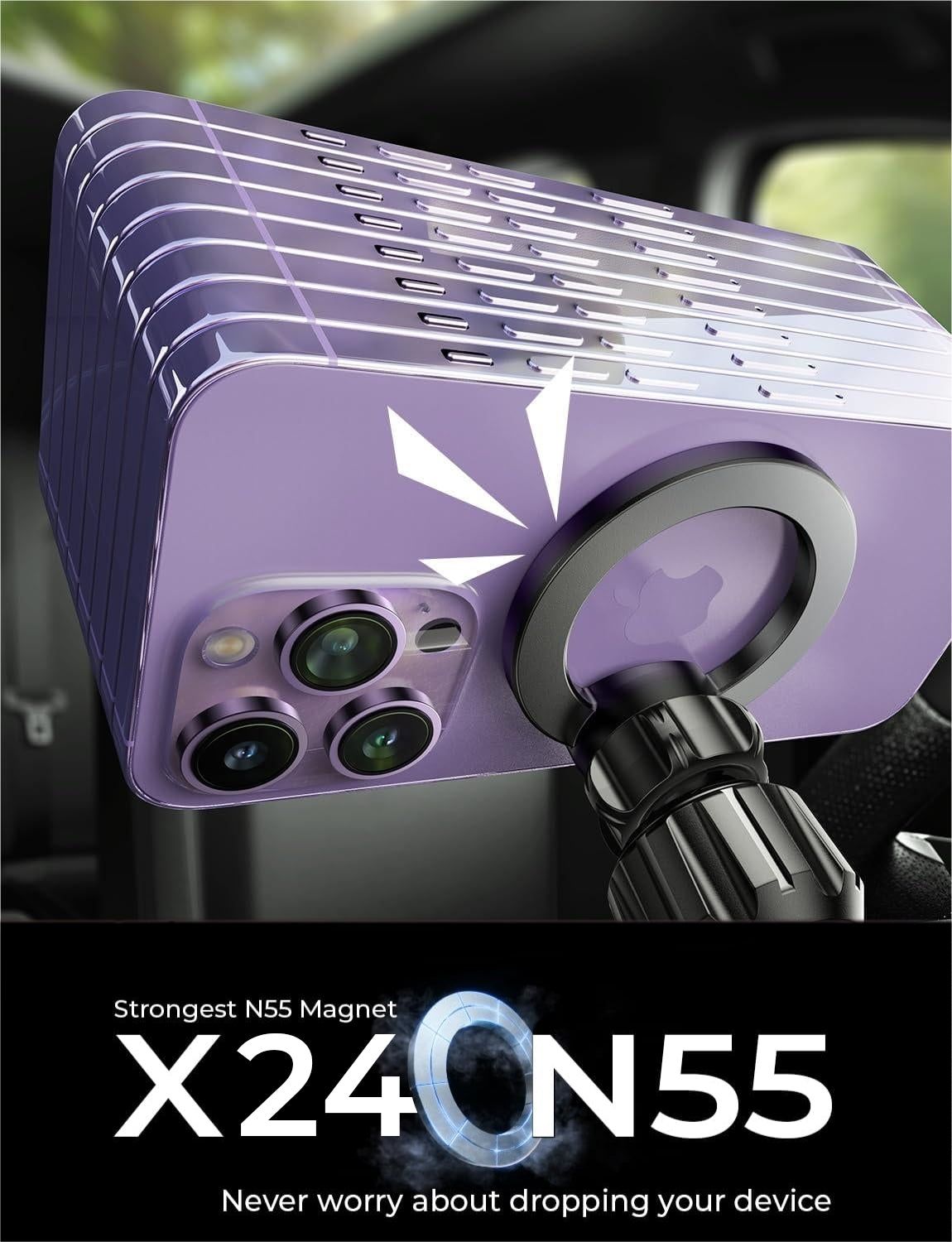 LISEN 2026 Upgrade Ultra Magnetic Air Vent MagSafe Car Mount