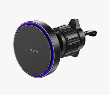 LISEN 15W MagSafe Car Charger (4-in-1 Mount, Strong Grip)