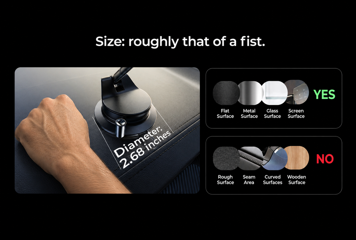 Works Best on Flat, Smooth Surfaces