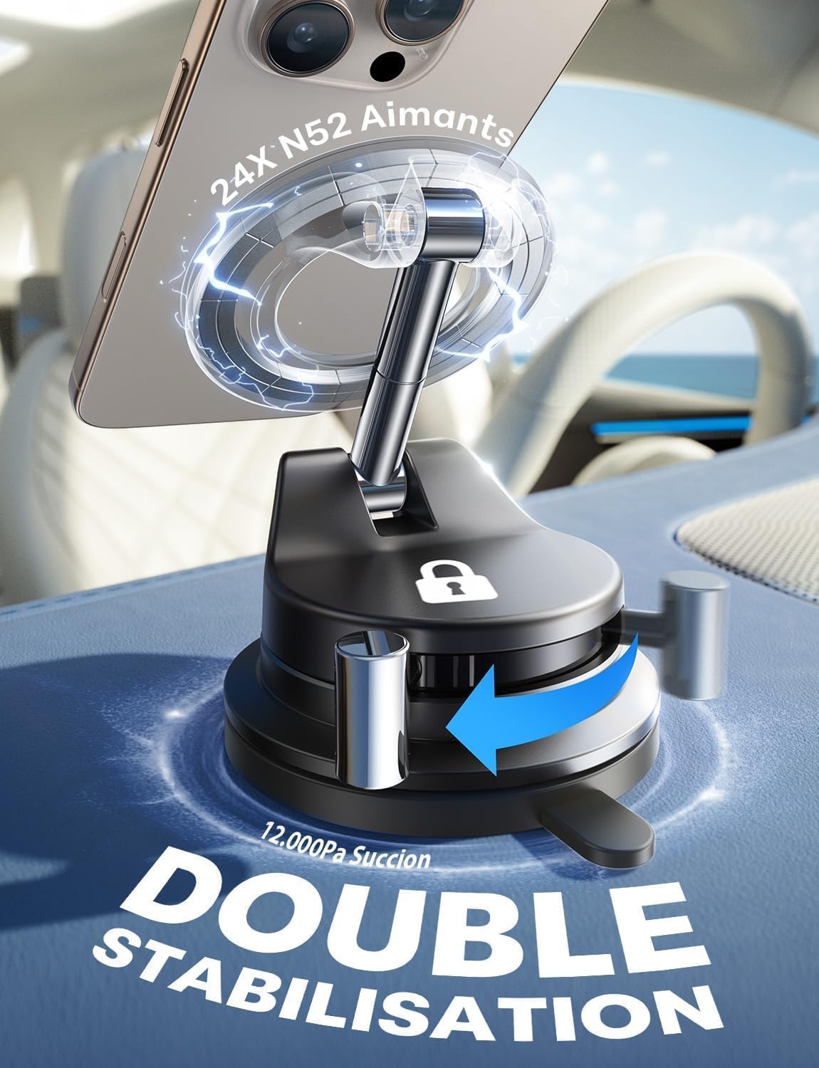 LISEN Magsafe Car Phone Holder Magnet