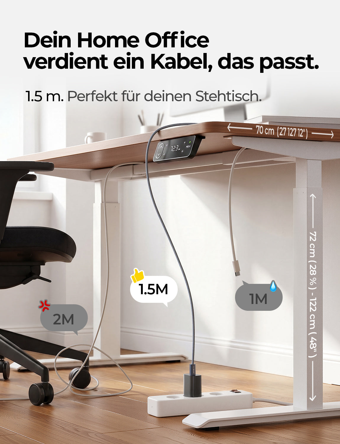 LISEN 240W USB C Kabel, PD 3.1 USB C Ladekabel, USB C auf USB C Kabel Set