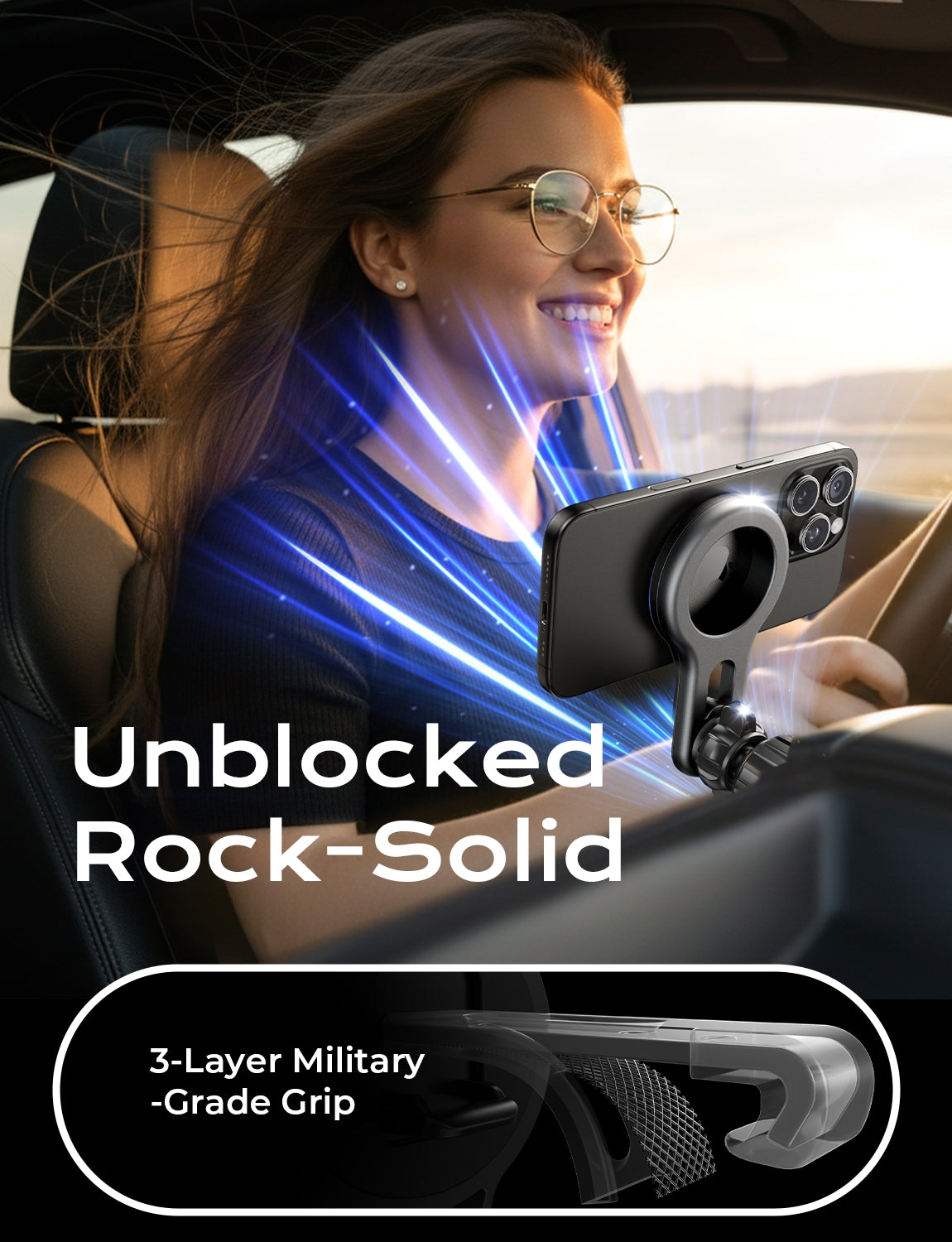 LISEN for MagSafe Car Mount, Magnetic Phone Holder for Car Air Vent Phone Holder [Strong Magnetic] Hands Free Cell Phone Holder Strong Clip Car Accessories fit iPhone 17 Pro Max 16 15 14 13