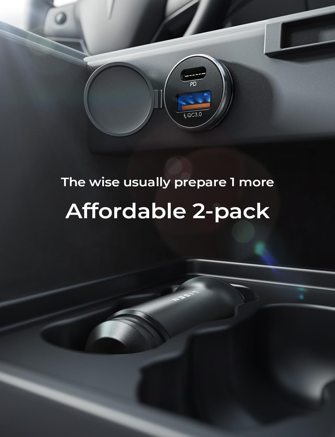 LISEN 54W Car Phone Charger USB C