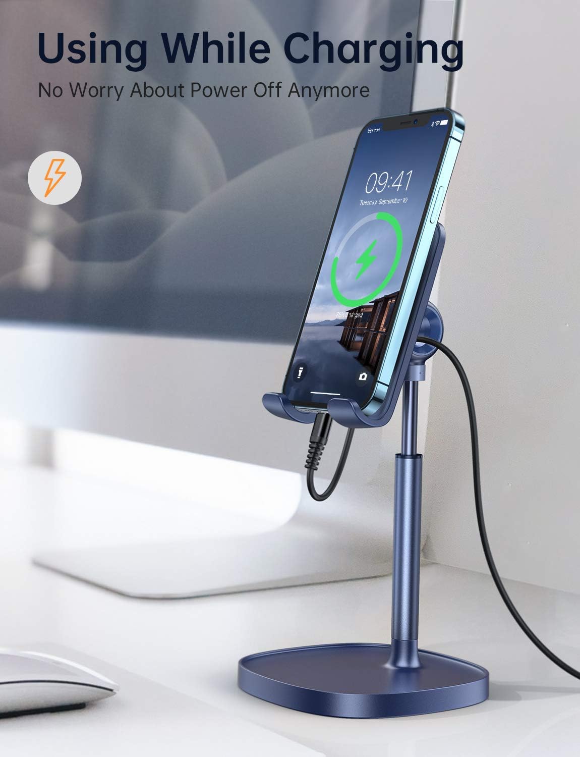 Lisen デスク用調節可能携帯電話スタンド