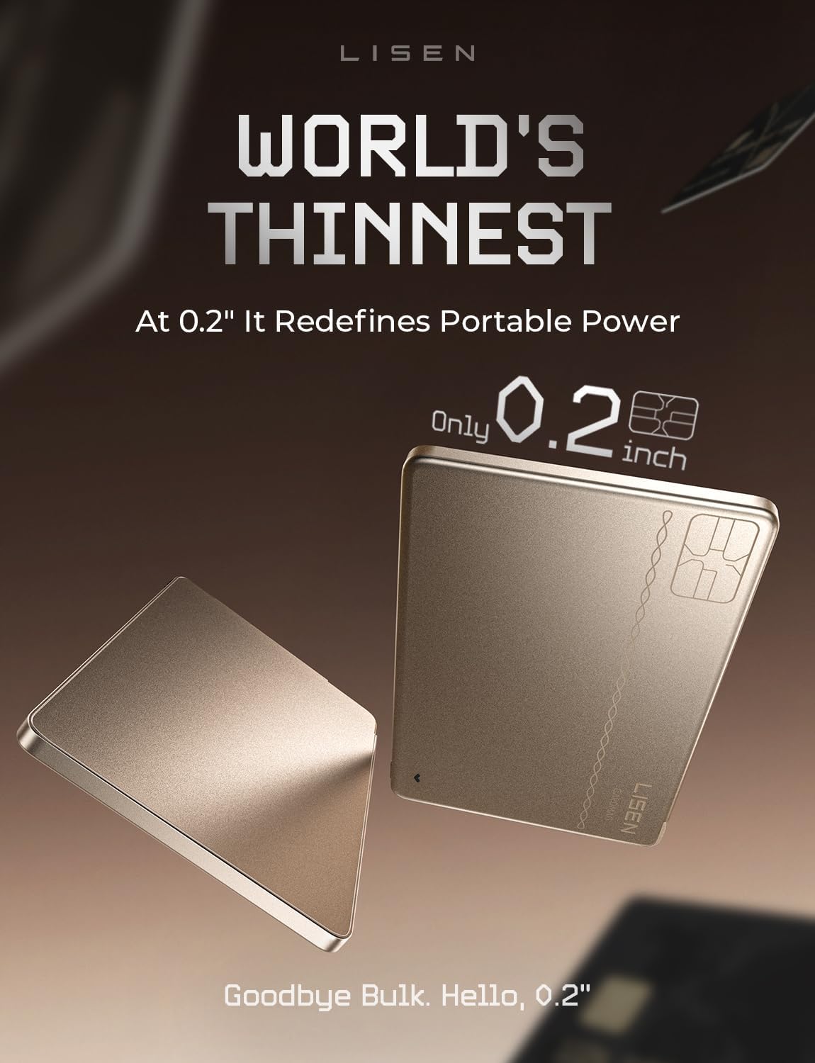 LISEN 0.2‘’ Charge Card Phone Charger