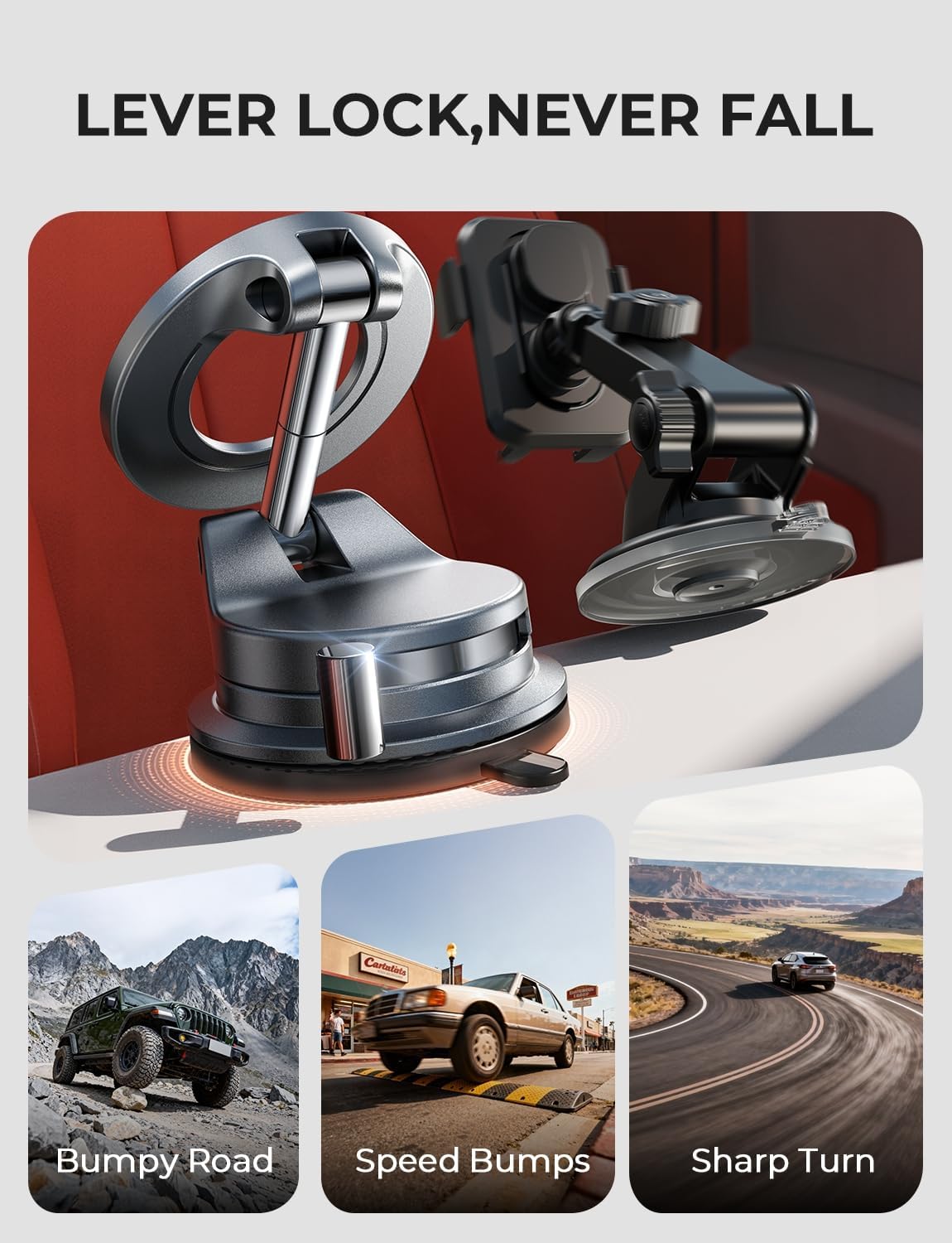 LISEN for Magsafe Car Mount, Magnetic Phone Holders for Your Car