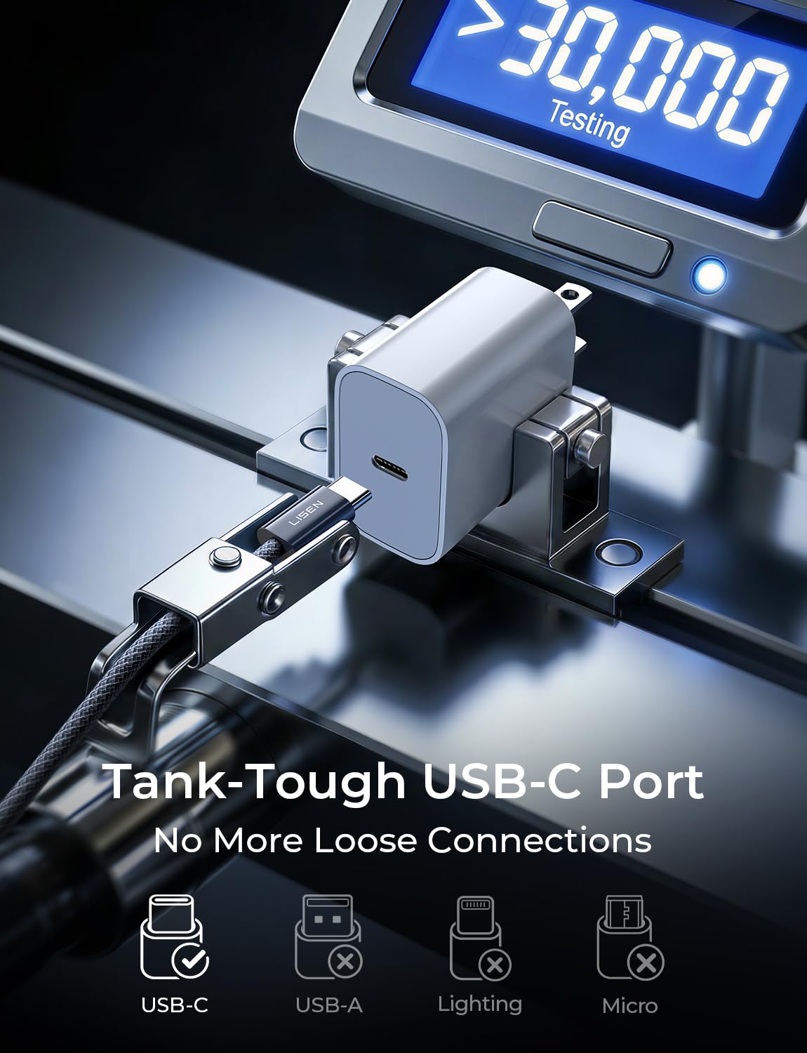 LISEN USB C to USB C Cable, 240W C to C Cable Fast Charging [6.6FT, 2 Pack] Type C Charger Fast Charging USBC to USBC Cable for iPhone 17 16 15 Pro Max iPad MacBook Neo Air Pro Samsung S26 S25 Ultra