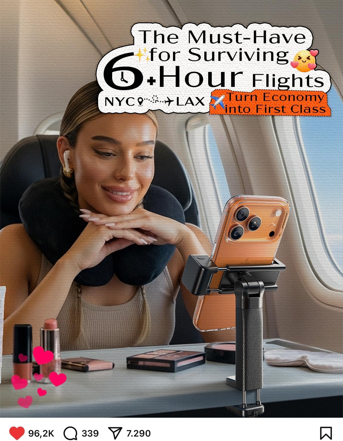 LISEN Idea Travel Gifts Cool Stuff Best Airplane Gadgets 2026 Travel Essentials Phone Holder for Valentines Day Gifts Him Gadgets for Men MagSafe Accessories Cruise Must Haves Essentials 2026