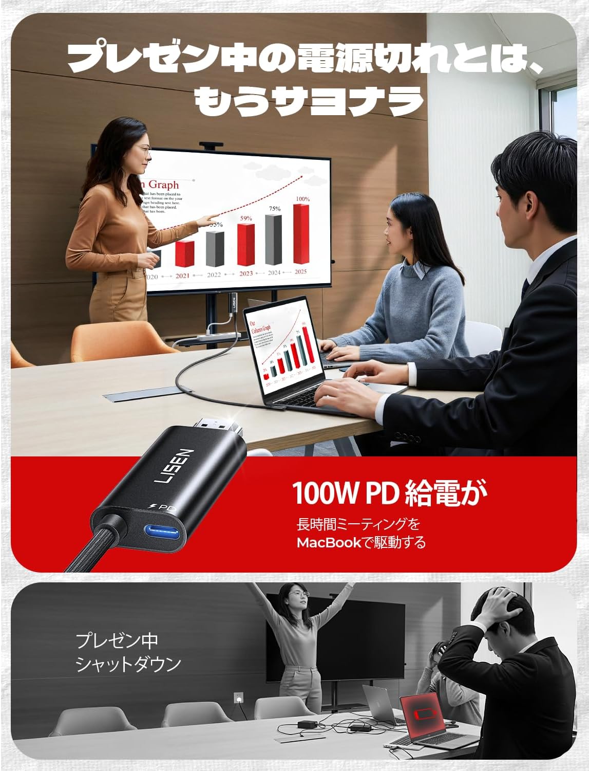 LISEN Switch 2 HDMI Cable