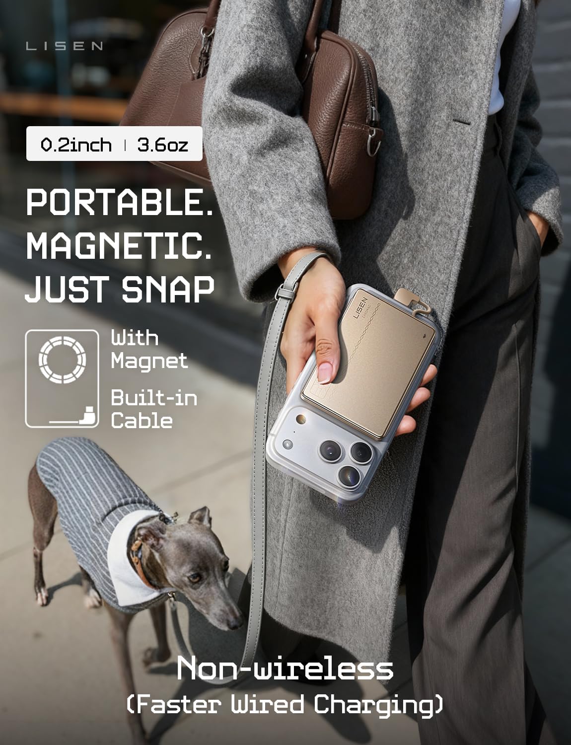 LISEN 0.2‘’ Charge Card Phone Charger