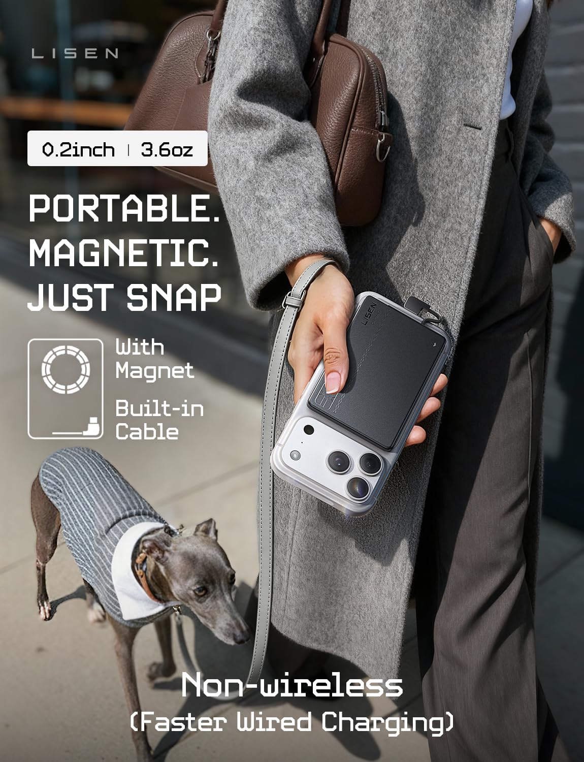 LISEN 0.2‘’ Charge Card Phone Charger