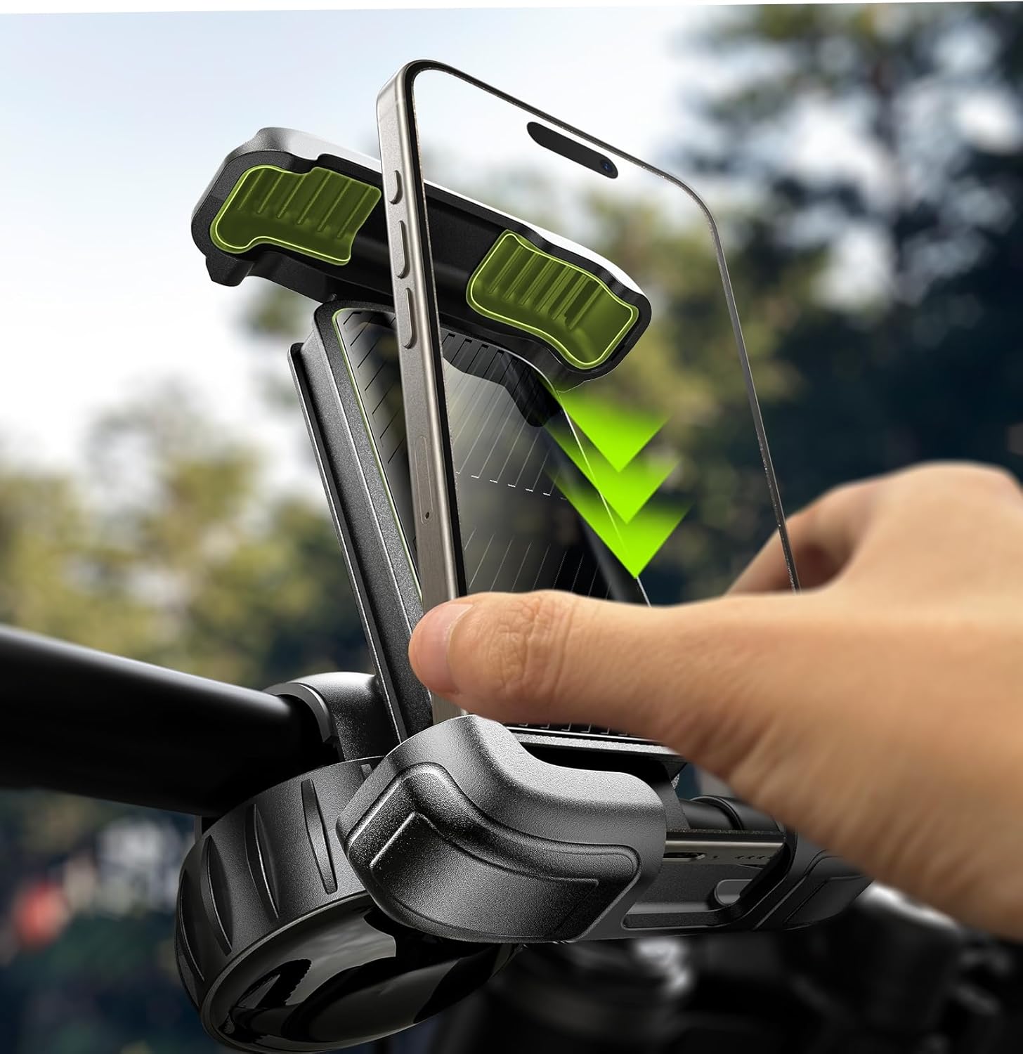 LISEN Bike Phone Holder Mount,[Super Easy Install]