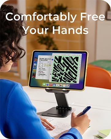 LISEN iPad Stand Tablet Holder for Desk, Kindle Accessories Stand for Apple