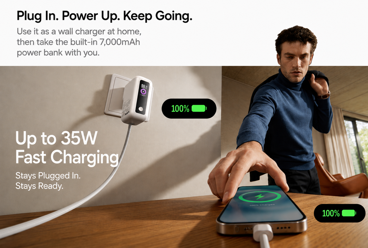 Plug In. Power Up. Keep Going.