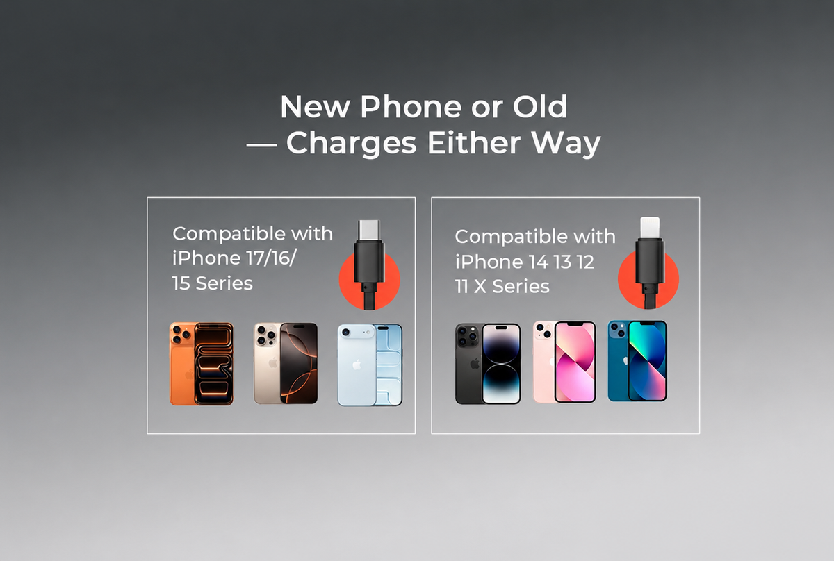 Works with Newer and Older iPhones