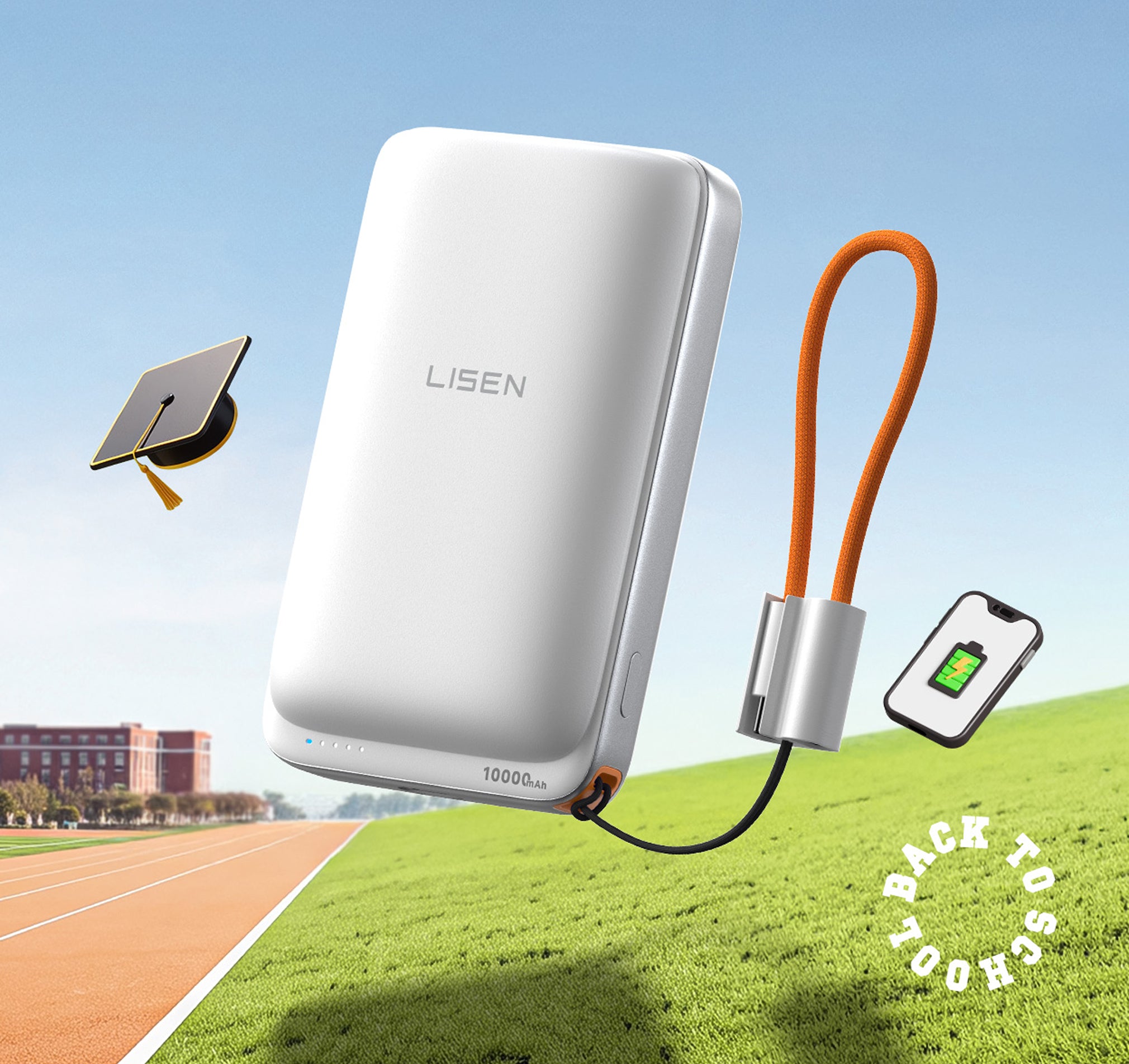 LISEN P604 QI2.2 Magnetic Power Bank 65W 10,000mAh