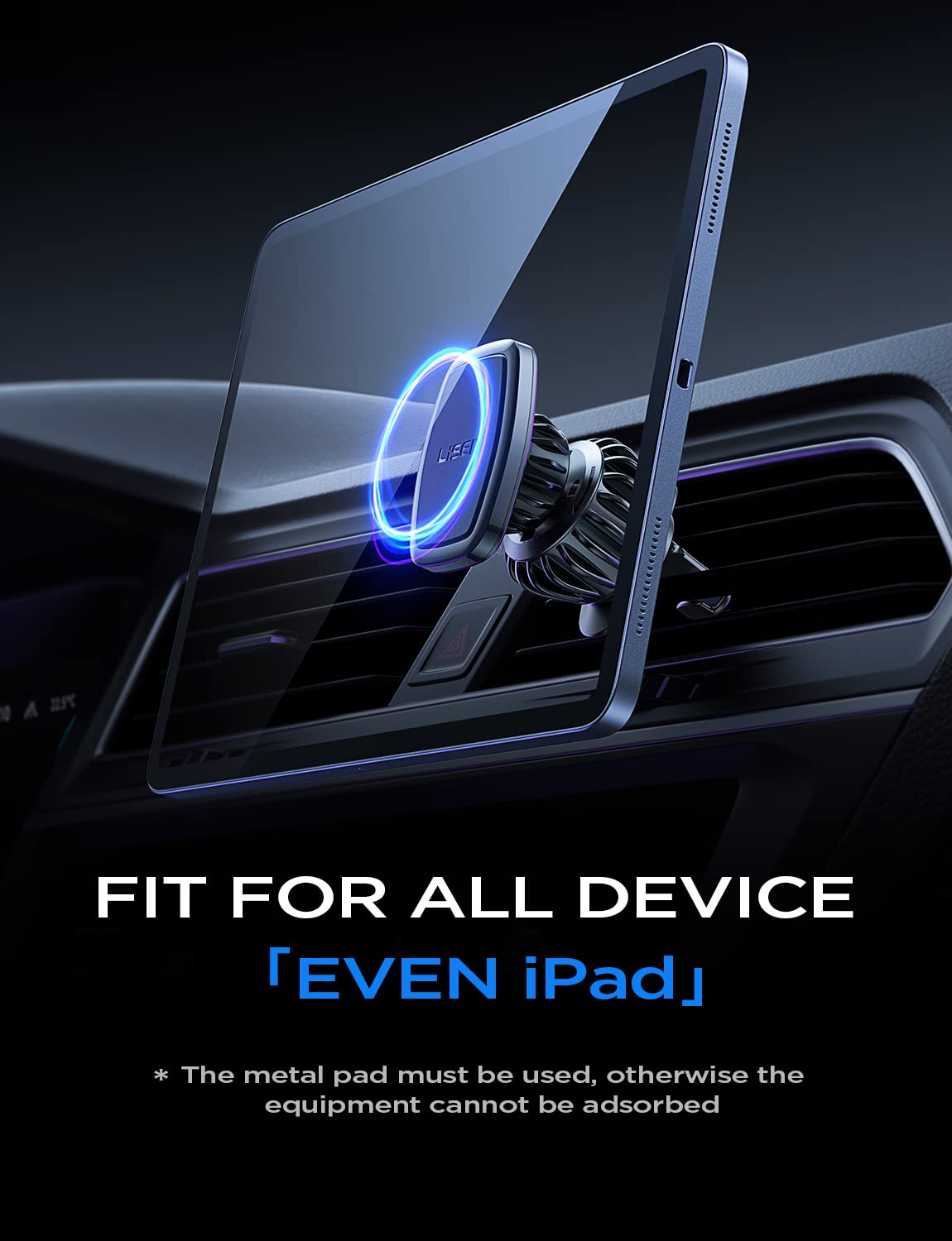 LISEN Magnetic Phone Holder for Cars Air Vent Mobile Phone Holder Magnetic