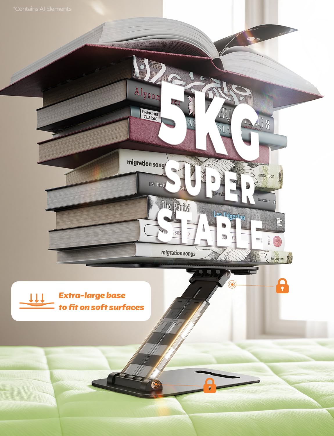 LISEN for iPad Tablet Stand for Desk Portable Monitor Stand iPad Holder